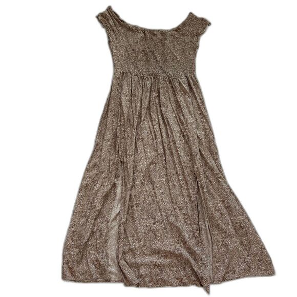 Floerns Women's Boho Floral Print Off Shoulder Split Long A Line Dress Size 3XL - Picture 10 of 14